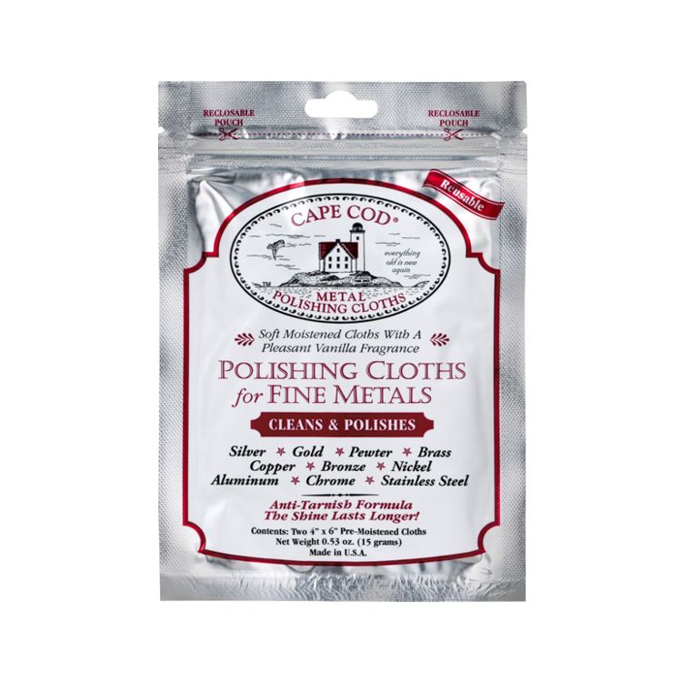 Cape Cod Metal Polishing Cloths in Foil Pouch