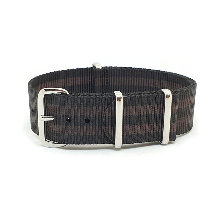 Urban Black & Coffee One Piece Nylon Strap