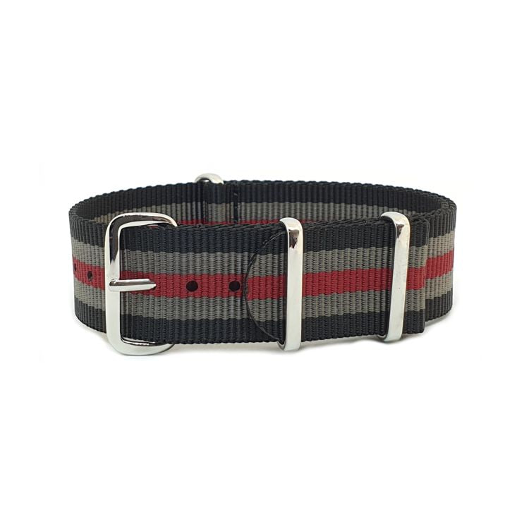Urban Black, Grey & Red Strap