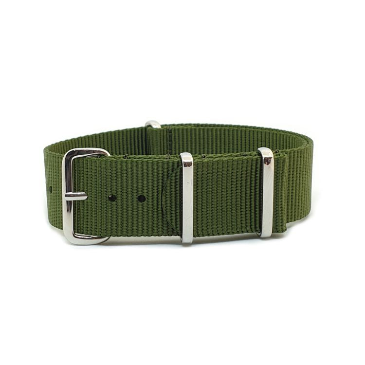 Urban Khaki Green One Piece Nylon Strap