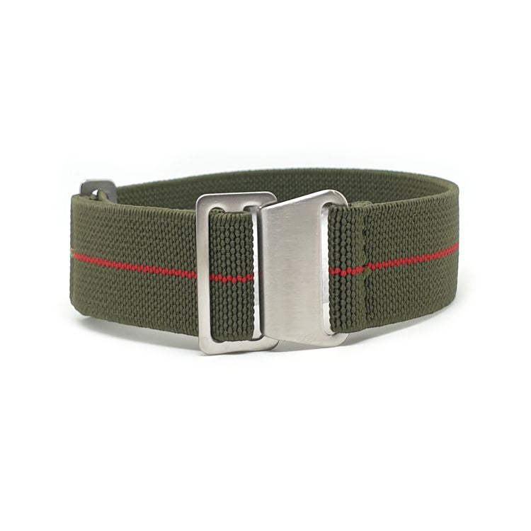 Urban Marinaio Green with Red Stripe Marine Nationale Strap