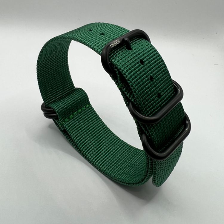 Urban Rugged British Racing Green with Brushed Black PVD Buckle