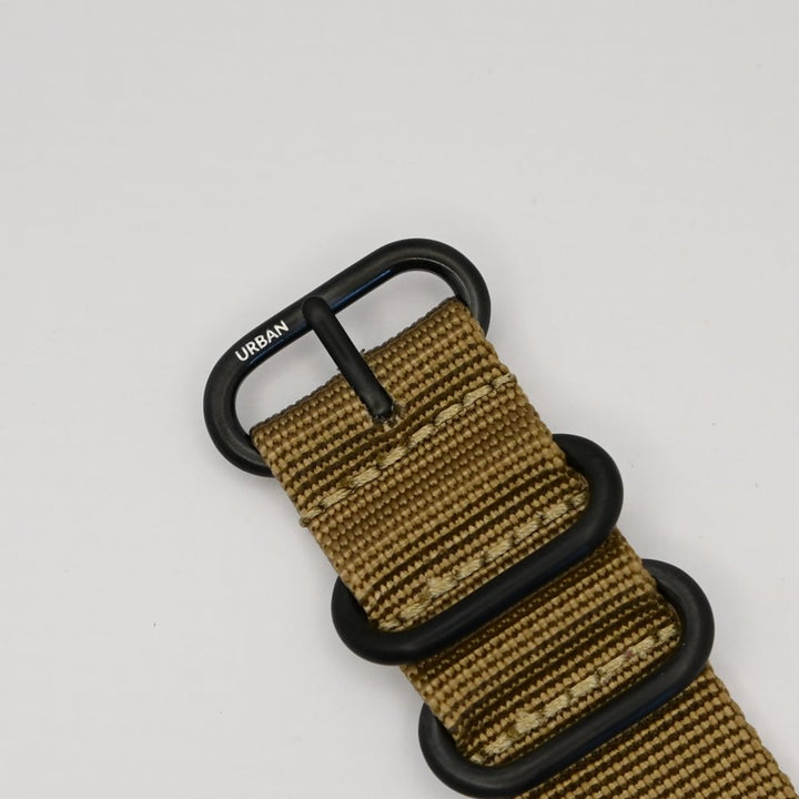 Urban Rugged Khaki with Brushed Black PVD Buckle