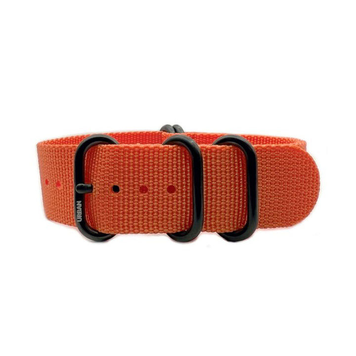 Urban Rugged Orange with Brushed Black PVD Buckle