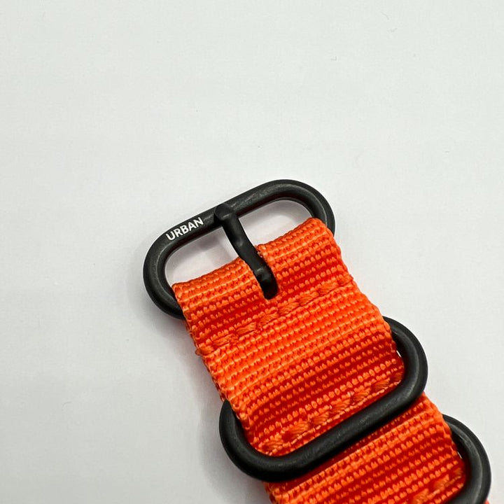 Urban Rugged Orange with Brushed Black PVD Buckle