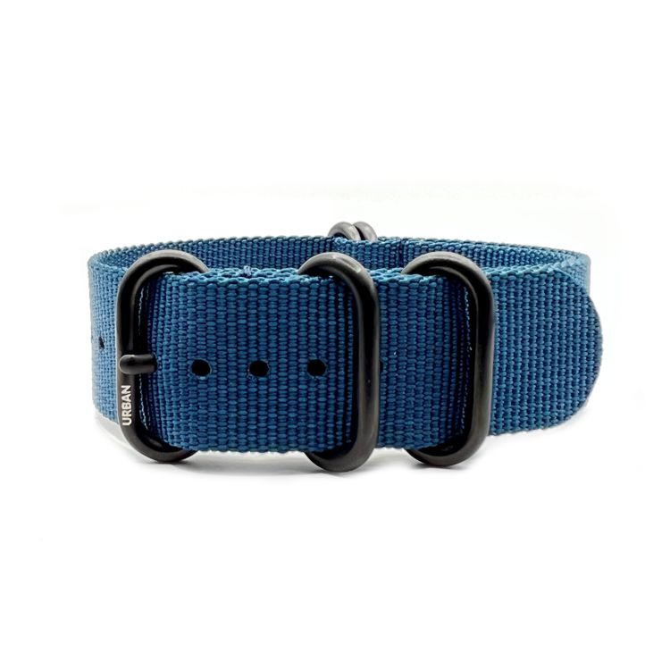 Urban Rugged Blue with Brushed Black PVD Buckle