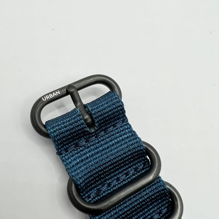 Urban Rugged Blue with Brushed Black PVD Buckle