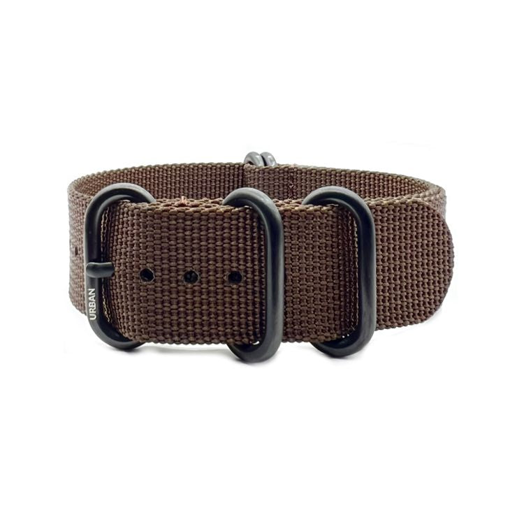 Urban Rugged Brown with Brushed Black PVD Buckle