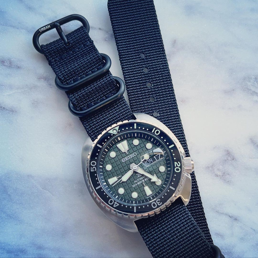 SEIKO Turtle on URBAN Rugged One Piece Nylon 