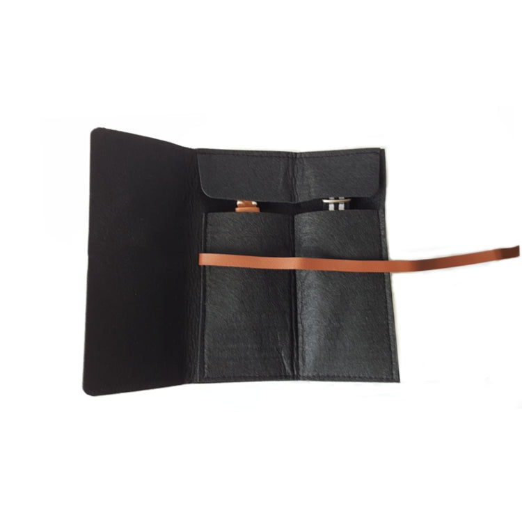 Black - Felt Watch Roll Storage