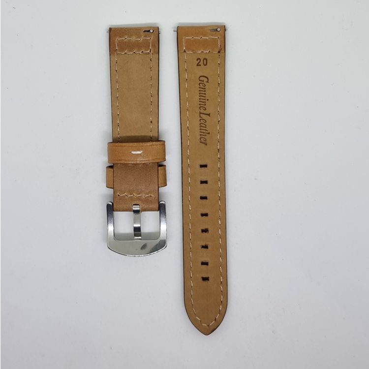 Light Brown Classico Leather Watch Strap