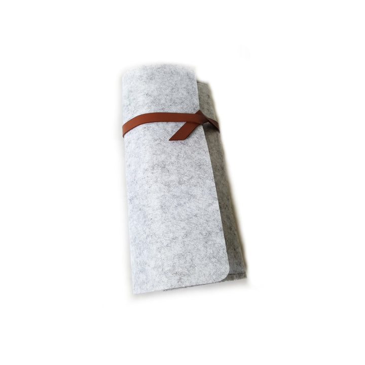 Marble Grey - Felt Watch Roll Storage