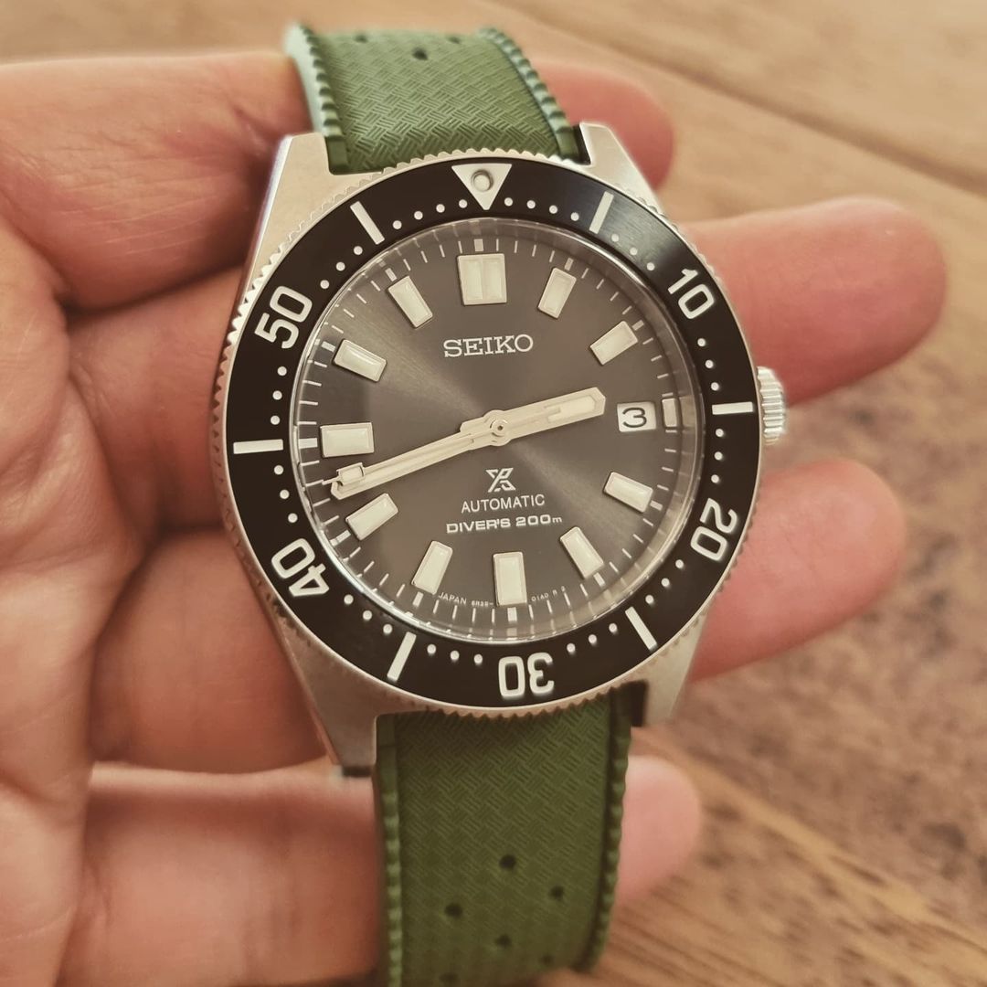 Urban Tropicana Khaki Green Rubber Tropic Watch Strap
