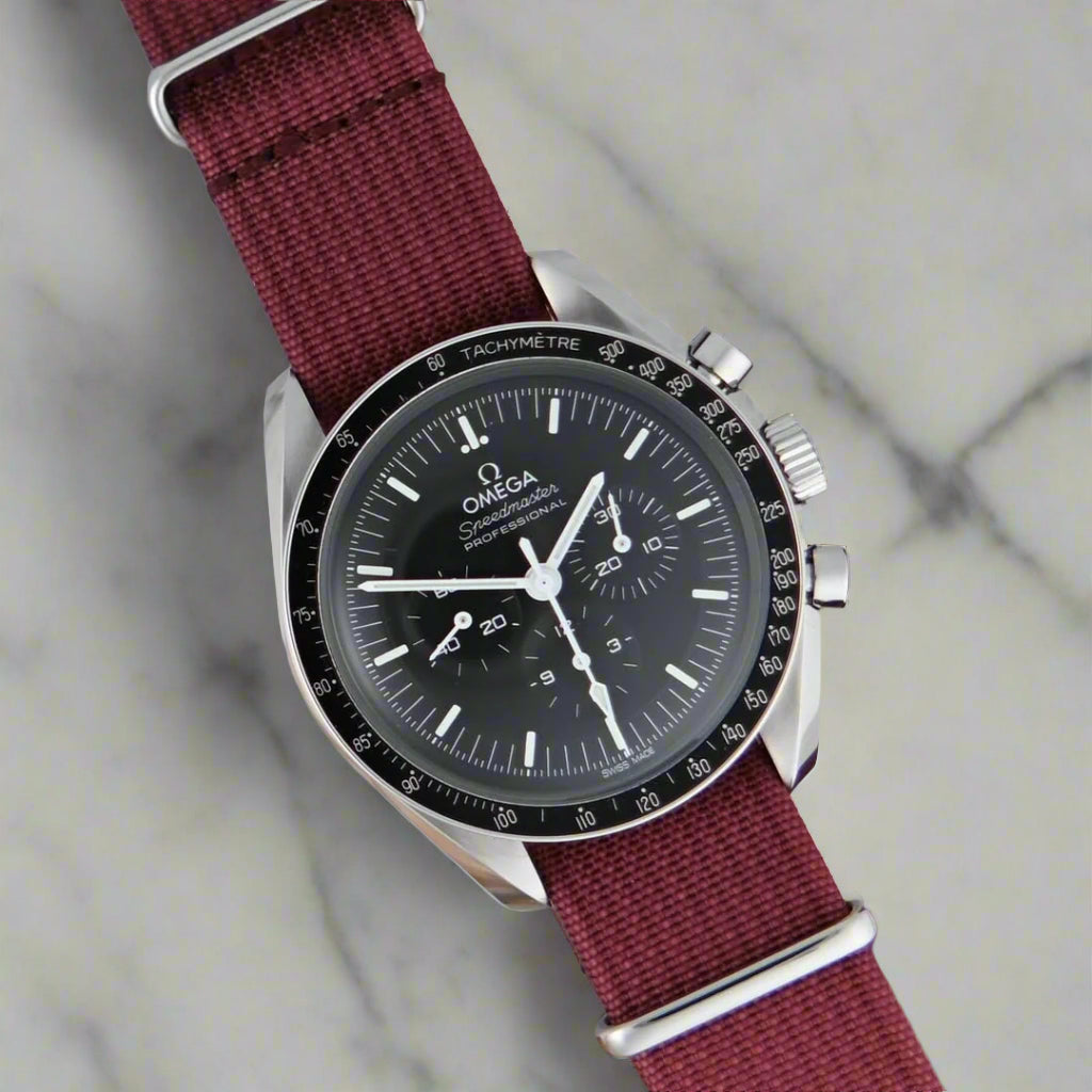 Urban Ribbed Burgundy Strap