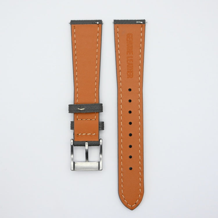 Urban Charcoal Pebble Grain Leather Watch Strap