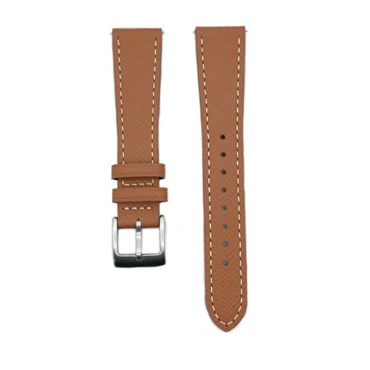 Urban Cognac Pebble Grain Leather Watch Strap