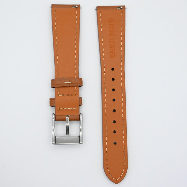 Urban Cognac Pebble Grain Leather Watch Strap