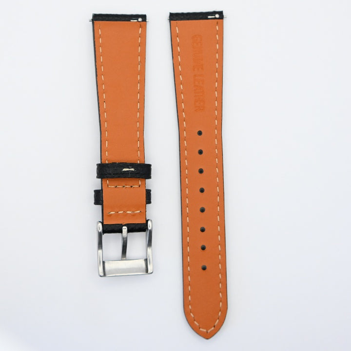 Urban Espresso Pebble Grain Leather Watch Strap