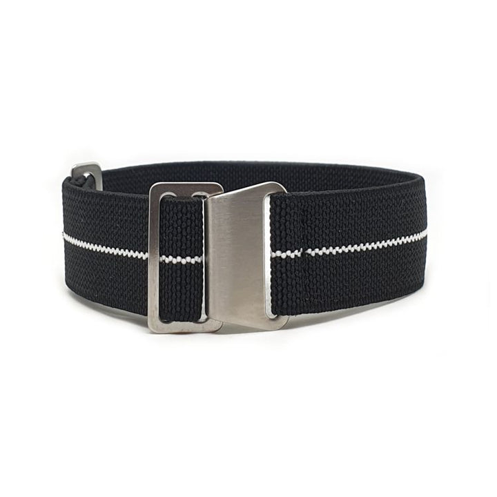 Urban Marinaio Black with White Stripe Marine Nationale Strap