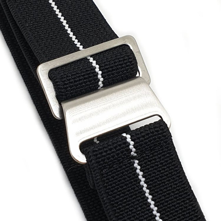 Urban Marinaio Black with White Stripe Marine Nationale Strap