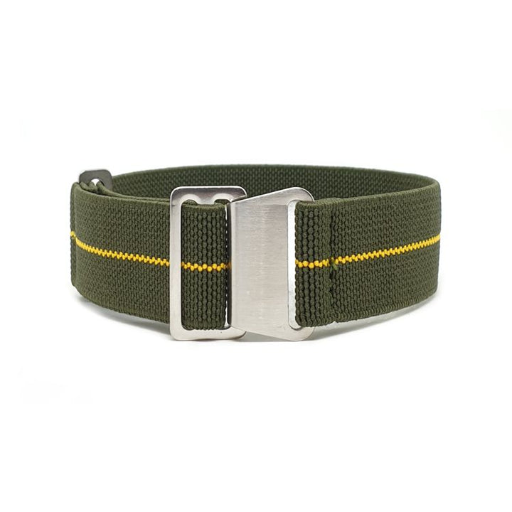 Urban Marinaio Green with Yellow Stripe Marine Nationale Strap