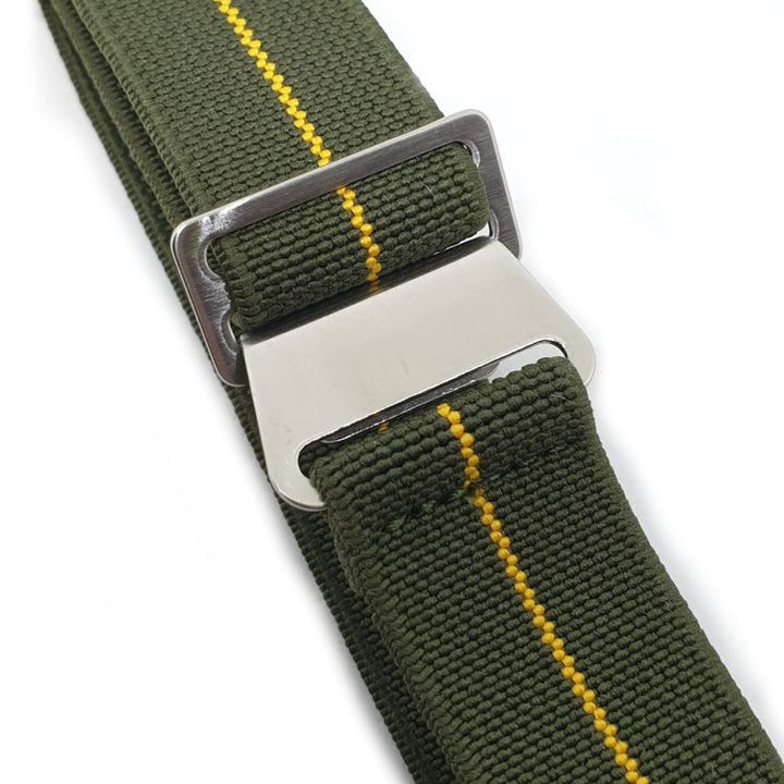 Urban Marinaio Green with Yellow Stripe Marine Nationale Strap