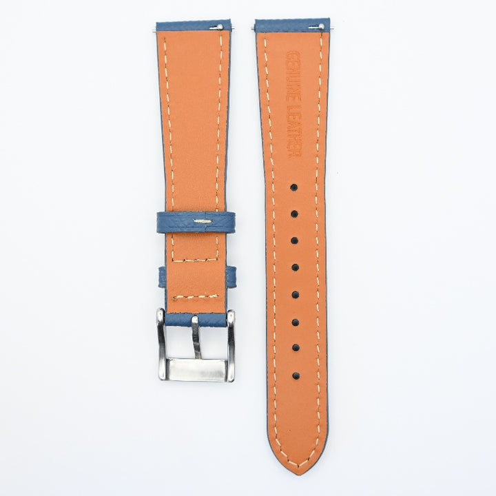 Urban Nautical Pebble Grain Leather Watch Strap