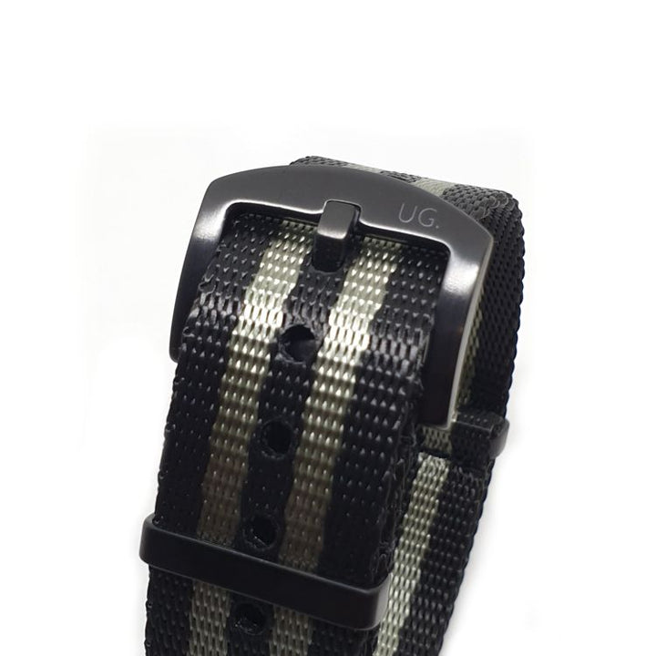 Urban Robusto Black Series Grey & Black Seatbelt Strap