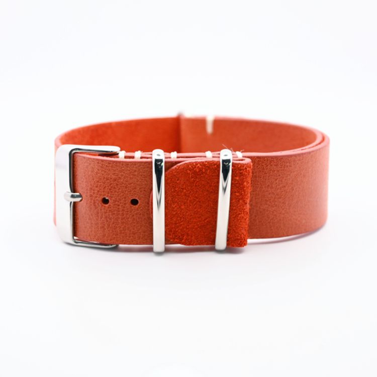 Urban Rusty Red Vintage Leather One Piece Strap