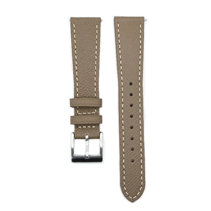 Urban Taupe Pebble Grain Leather Watch Strap