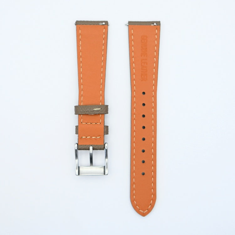 Urban Taupe Pebble Grain Leather Watch Strap