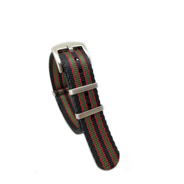 Urban Robusto Black Red Green Seatbelt Strap