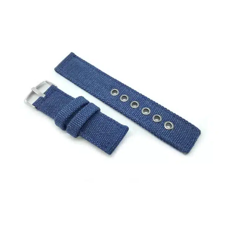 Blue Canvas Watch Strap - The Urban Gentleman - Watch Straps Australia