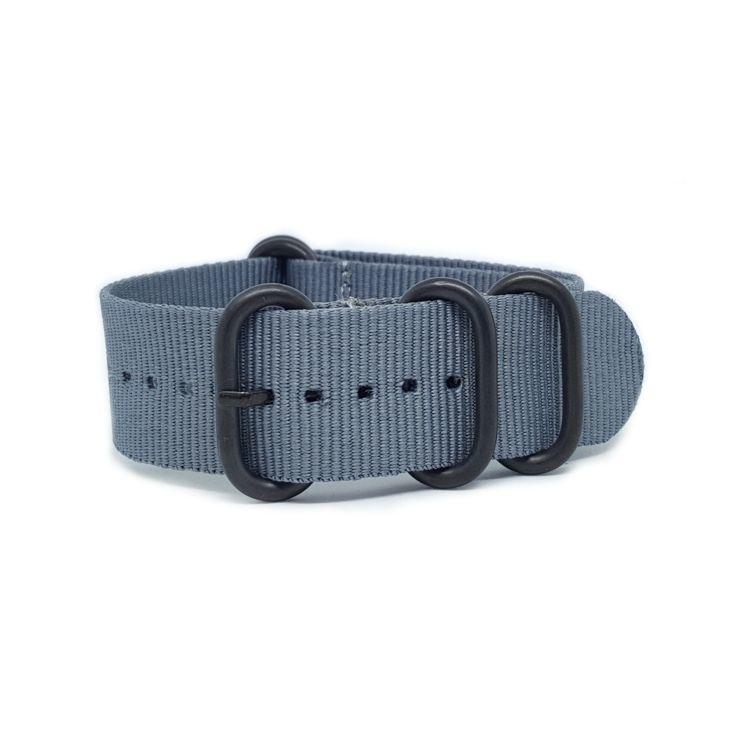 Grey - Zulu Watch Strap Black Buckle - The Urban Gentleman - Watch ...