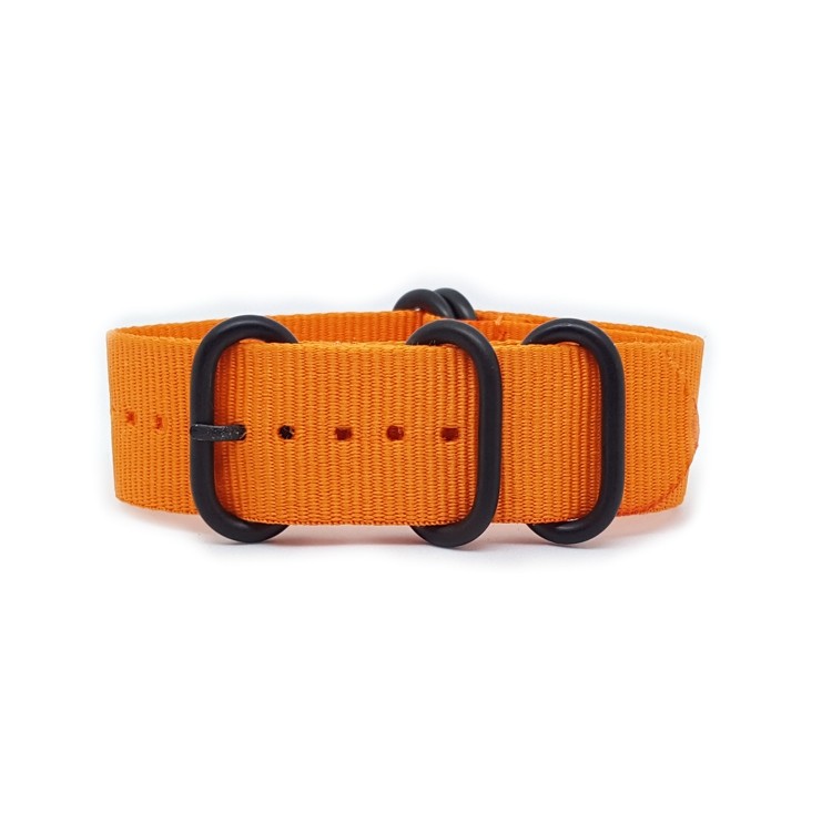 Orange - Zulu Watch Strap Black Buckle - The Urban Gentleman - Watch ...